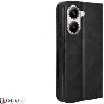 Dirbtinės odos atverčiamas dėklas su skyreliais - juodas (Xiaomi Poco X7 Pro) Dirbtinės odos atverčiamas dėklas su skyreliais - juodas (Xiaomi Poco X7 Pro)